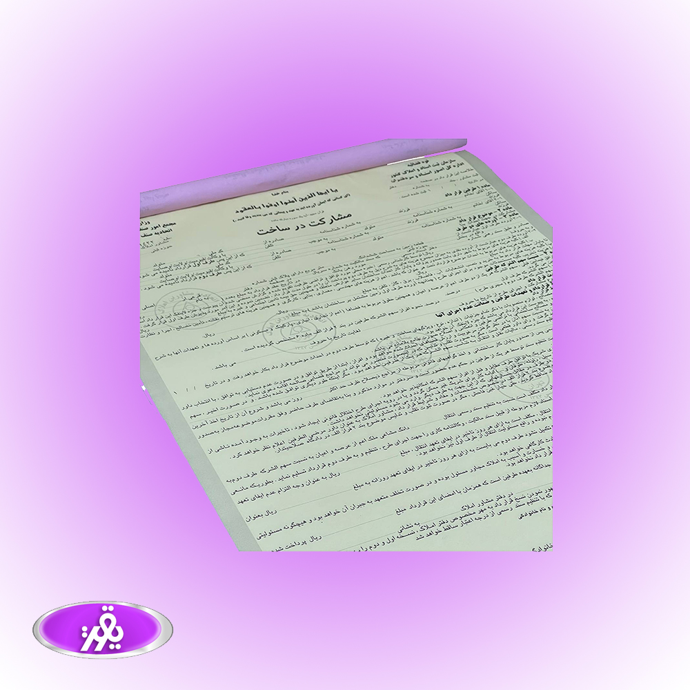 فرم مشارکت در ساخت